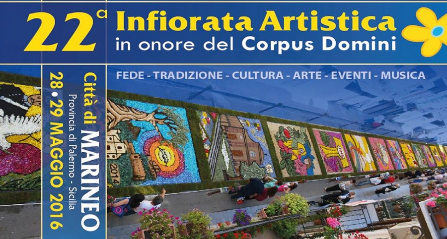 La Notte dell&#039;Infiorata 2016: Dal 28 al 29 Maggio 2016 Marineo (PA)